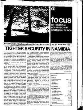 Focus on Political Repression in Southern Africa - Issue 27