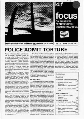 Focus on Political Repression in Southern Africa - Issue 70