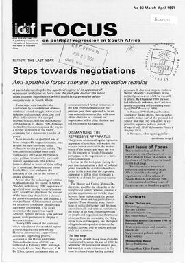 Focus on Political Repression in Southern Africa - Issue 93