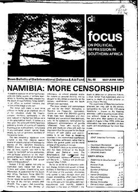Focus on Political Repression in Southern Africa - Issue 46
