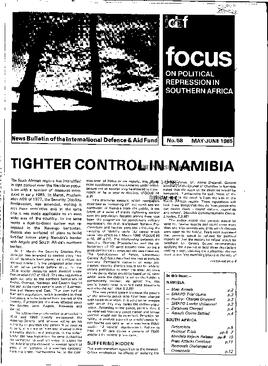 Focus on Political Repression in Southern Africa - Issue 58