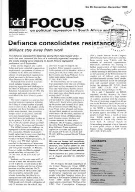 Focus on Political Repression in Southern Africa - Issue 85