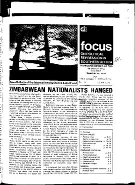 Focus on Political Repression in Southern Africa - Issue 12