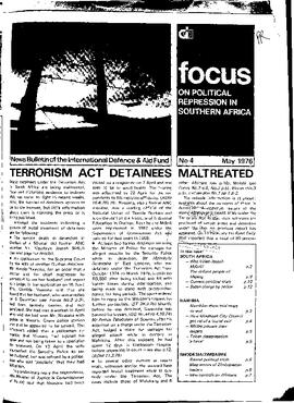 Focus on Political Repression in Southern Africa - Issue 4