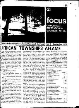 Focus on Political Repression in Southern Africa - Issue 6
