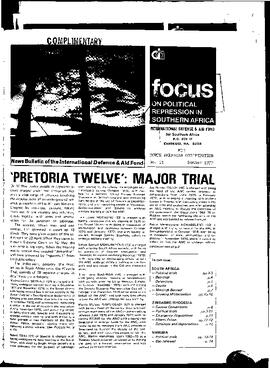 Focus on Political Repression in Southern Africa - Issue 11