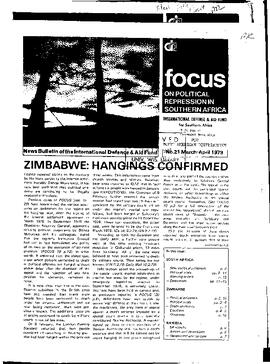 Focus on Political Repression in Southern Africa - Issue 21