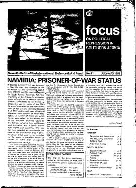 Focus on Political Repression in Southern Africa - Issue 41