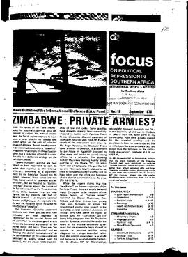 Focus on Political Repression in Southern Africa - Issue 18