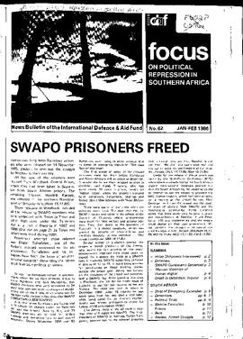 Focus on Political Repression in Southern Africa - Issue 62