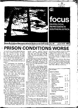 Focus on Political Repression in Southern Africa - Issue 47